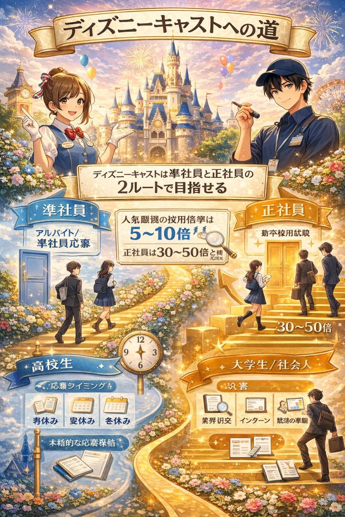 ディズニーキャストの仕事への道