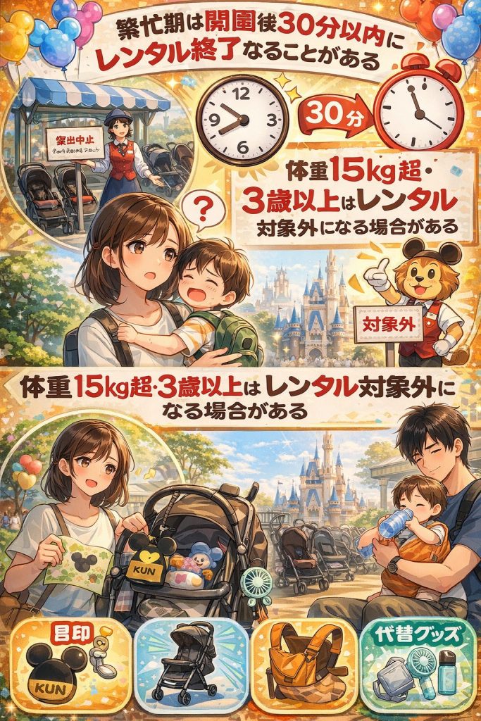 ディズニーランドのベビーカー貸出ガイド