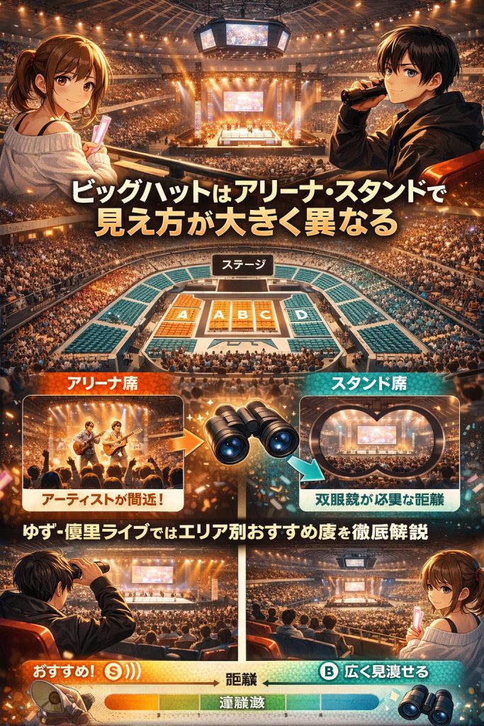 ビッグハット座席エリアの比較
