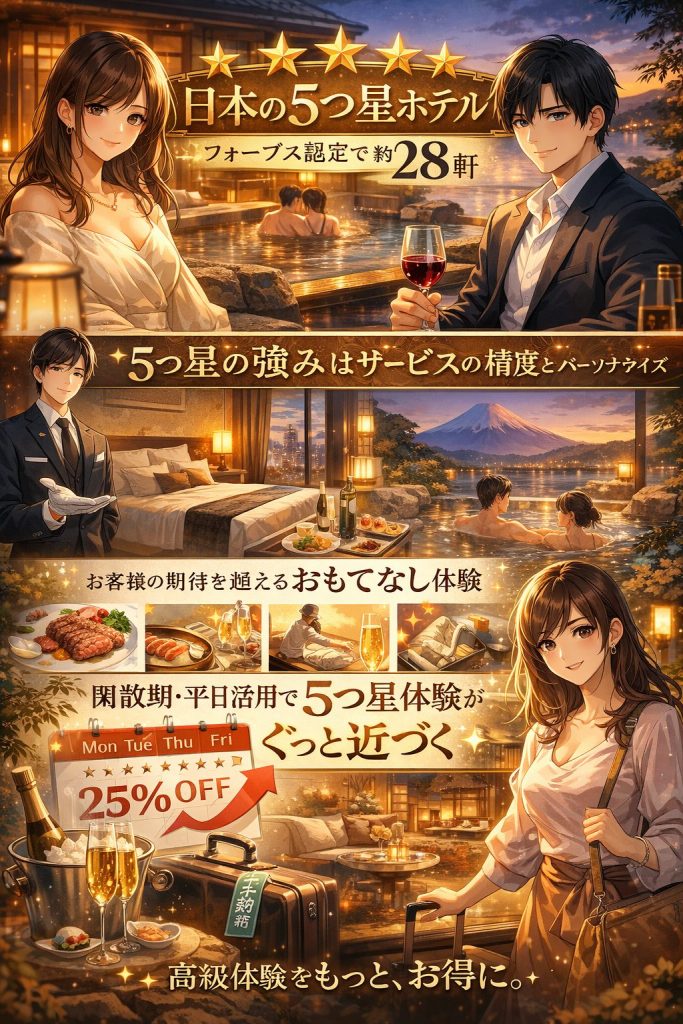 フォーブス5つ星ホテルの贅沢体験