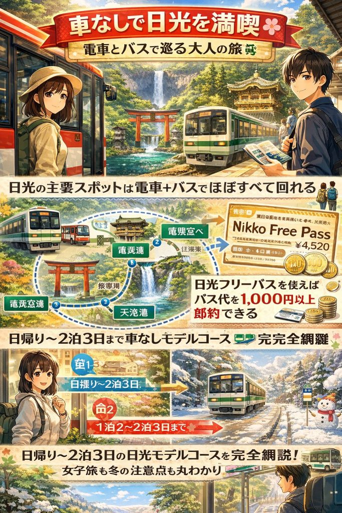 日光バスと電車で旅しよう