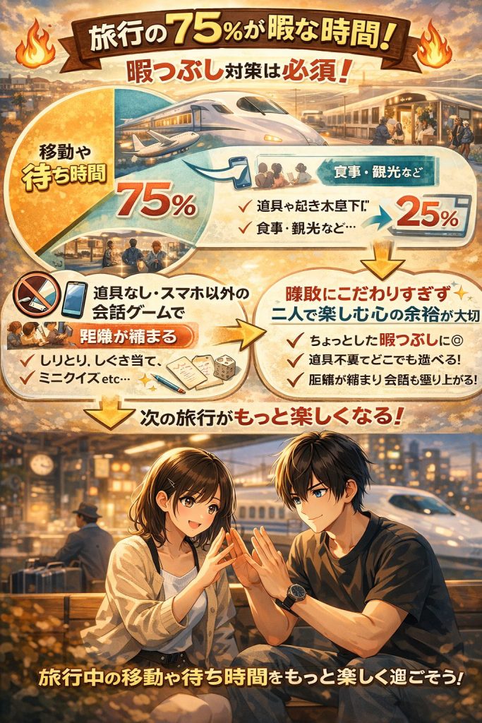 旅行中の待機時間を楽しく！