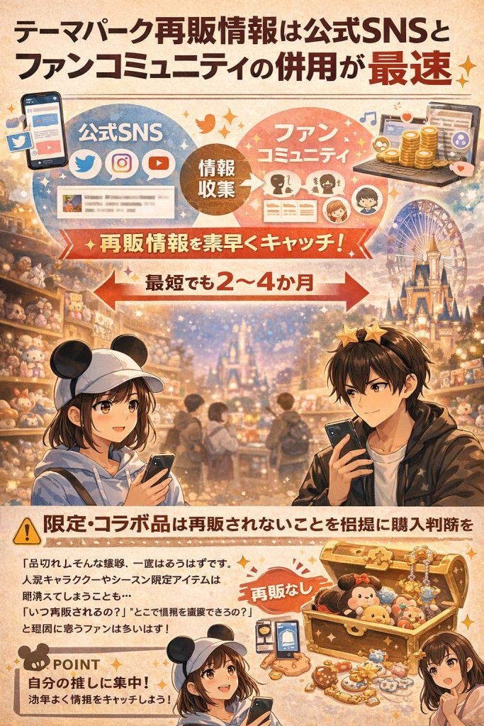 ディズニー再販情報の効率的な収集方法