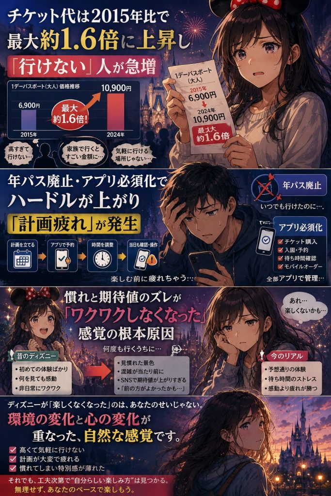 ディズニーの楽しみ方の変化