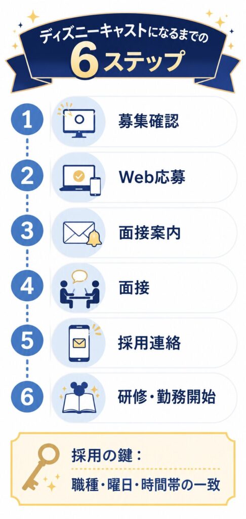 ディズニーキャストになるまでの6ステップ