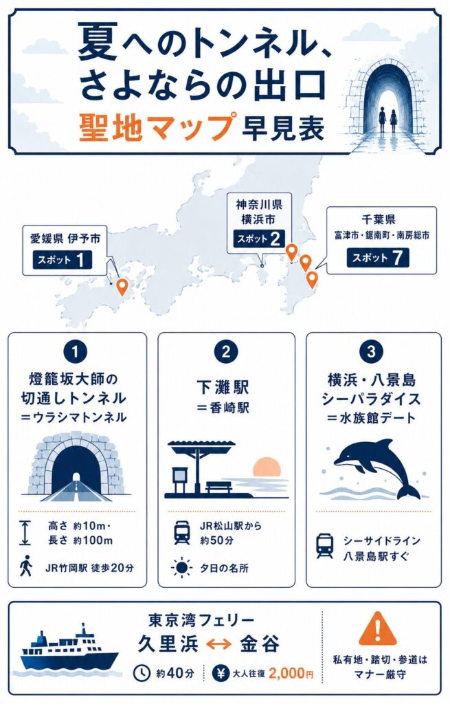 夏の聖地巡礼マップ