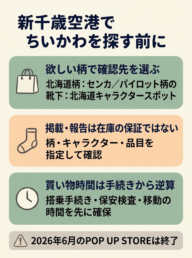 新千歳空港のちいかわはどこで買える？